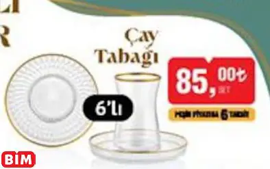 COLORİNA ÇAY TABAĞI